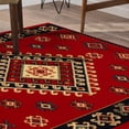 thumbnail image 3 of Impressions Floral Geometric Ikat Area Rug, 5' x 5', 3 of 6