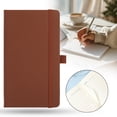 thumbnail image 1 of FENGGHAO A6 Ruled Notebook Hardcover Lined Journal Coffee Thick Paper Diary for Writing Office Work Travel Note Taking, 1 of 9