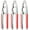 Red, variant on Crab Crackers and Tools, 3 Pcs Crab Crackers with Non-slip Handle, Lobster Crackers and Tools, Seafood Tools Set, Nut Cracker Set, Home Restaurant Kitchen Tools, Black