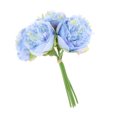 thumbnail image 4 of Plantas de Follaje Artificial de Flores Falsas de Poenías China Plantas de Sinulación Azul Soledad Ramo de flores de simulación, 4 of 10