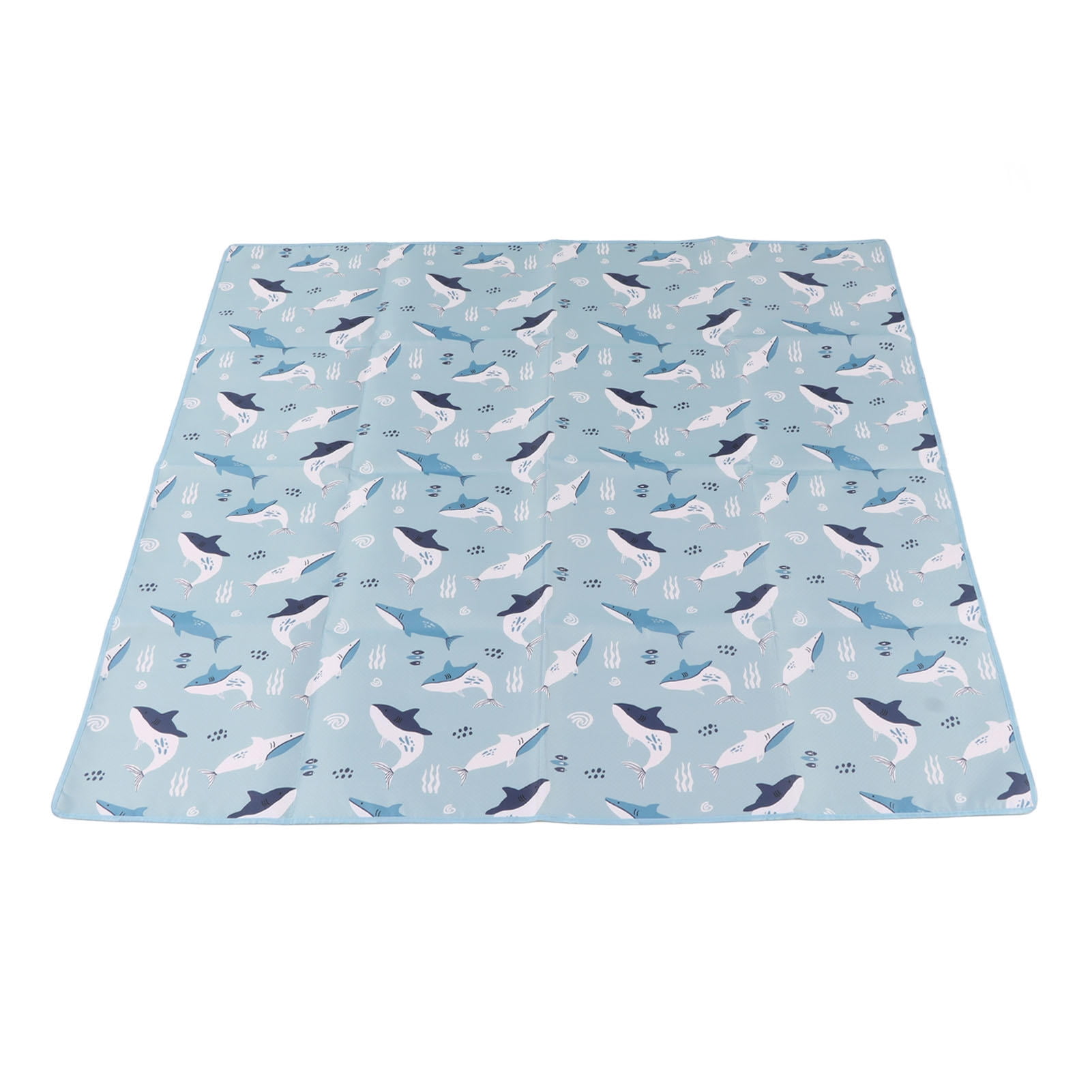 LAZIOEGR 110x110cm Waterproof Non-Slip Polyester High Chair Mat – Foldable Multifunctional Baby Play Mat for Indoor Outdoor Use