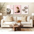 thumbnail image 3 of Pink Cheetah Wall Art Decor Leopard Preppy Trendy Canvas Poster Fashion Aesthetic Room Decor Y2k 8 Ball Prints Coquette Bow Picture Pink Lucky Painting for Dorm Girls Bedroom Unframed, 3 of 5