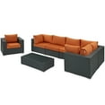 thumbnail image 4 of Modway Sojourn 7 Piece Outdoor Patio Sunbrella? Sectional Set in Canvas Tuscan, 4 of 8