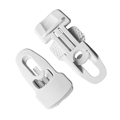 Banner Clips Large White - Instant Grommet Tabs and Tarp Clips (50 Pack)
