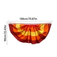thumbnail image 3 of Fall Bunting Thanksgiving Fan Flag, 3 Grommets Autumn Pleated Fan Banner for Outside House Yard Backdrop Supplies Indoor Outdoor Hanging Decorations (1.5x3 Ft), 3 of 8