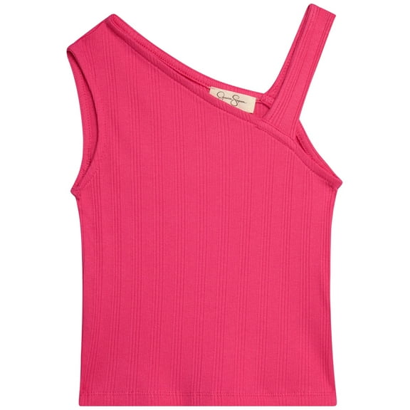 Jessica Simpson Girls Asymmetric Tank Top Shirt, Size 7-14/16
