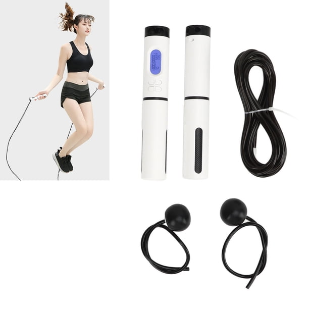 Cuerda Para Saltar Electrónica, Pantalla LED HD, Sin Demora, Resistente Al Desgaste, Grabación De Calorías, Ponderado, Cuerda Para Saltar Con Tiempo De Espera Sobre Aviso