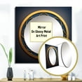 thumbnail image 3 of Designart "Holy Blue Divine Geometry Emblem I" Modern Geometric Square Mirror For Wall Decor - Large Gold Square Mirror Printed Wall Decor - Modern Square Living Room Mirror, 3 of 5