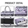 thumbnail image 4 of Large Capacity Tote Bag,Purple Butterfly Flower Pattern Handbag Fashion Luxury Tote Bag,15.7"x13"x 5.1" Inches,Laptop Compatible, 4 of 6