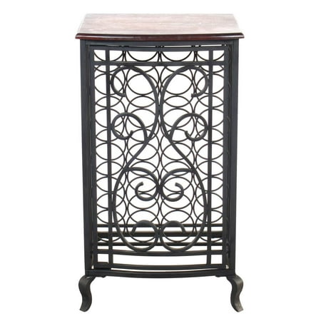 Open Design Wine Storage Cabinet with Wood Table Top