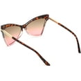 thumbnail image 4 of FEISEDY Fashion Women Cateye Sunglasses Retro Oversized Cat Eye Shades Chic Style T Sign B2649, 4 of 13