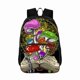 thumbnail image 2 of Men Woman Double Layer Thickened Student Backpack Magic Psychedelic Mushrooms And Skulls Schoolbag for Female Male Fashion Bag, 2 of 4