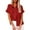 Red, variant on asdoklhq 2026 Summer Fall Plus Womens Tops,Ladies Tops,Womens Shirts under $5,Women's Tops Fashion Solid Button Shirt Female V-Neck Loose T-Shirt Blouse Tops