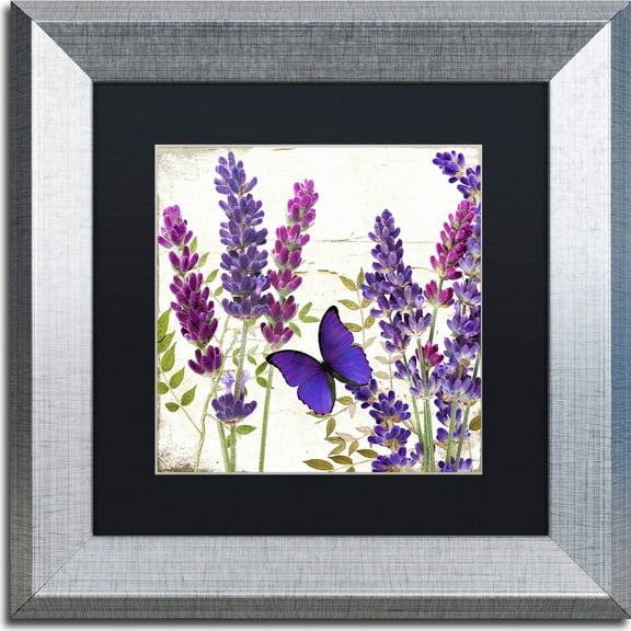 Trademark Fine Art "Lavender I" Canvas Art by Color Bakery, Black Matte, Silver Frame