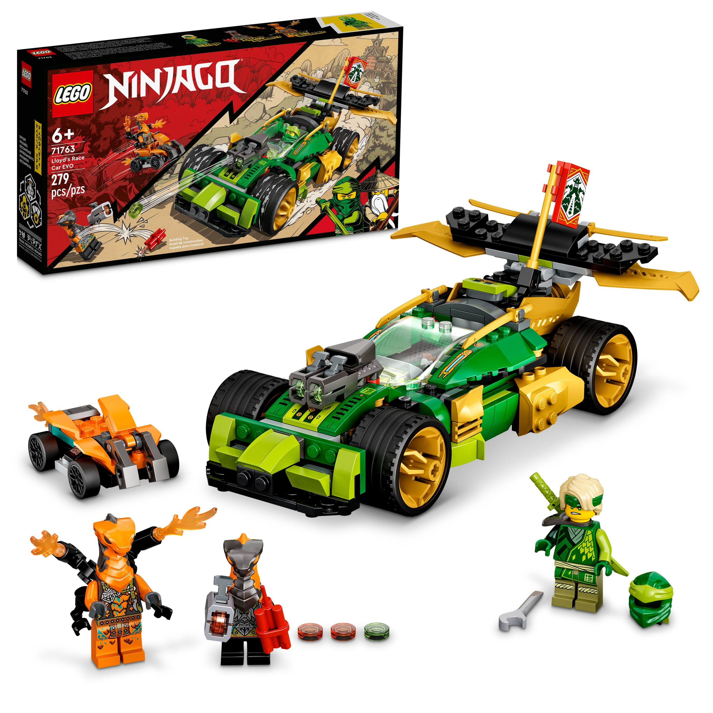 Dødelig Lys auktion LEGO NINJAGO Lloyd's Race Car EVO, 71763 Toys for Kids 6 Plus Years Old  with Quad Bike, Cobra & Python Snake Figures, Collectible Mission Banner  Set - Walmart.com