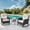 3PCS - Rocking Chairs, variant on POCASSY Rocking Outdoor Chairs Set of 2, Metal Base Wicker Rocking Chair for Patio with Cushion and Black Rattan, Ideal Patio Furniture Set for Porch Pool Balcony, Beige