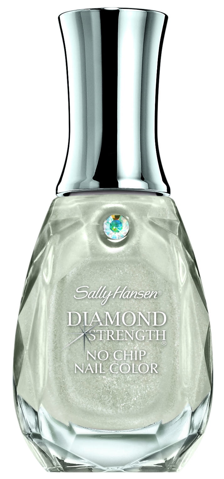 Sally Hansen Diamond Strength No Chip Nail Color, Diamonds, 0.45 fl oz, No Chipping, Nail Polish, Color Nail Polish, At Home Nail Polish, No Breaking, Infused with Micro-Diamonds