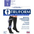 Truform Firm Strength Compression Socks, Knee High, Closed Toe, Black