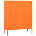 thumbnail image 4 of vidaXL Storage Cabinet Orange 31.5"x13.8"x40" Steel, 4 of 10