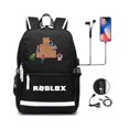 thumbnail image 1 of Mochila Oxford de gran capacidad para mujer, morral escolar impreso con USB para ordenador portátil, escolar, 1 of 4