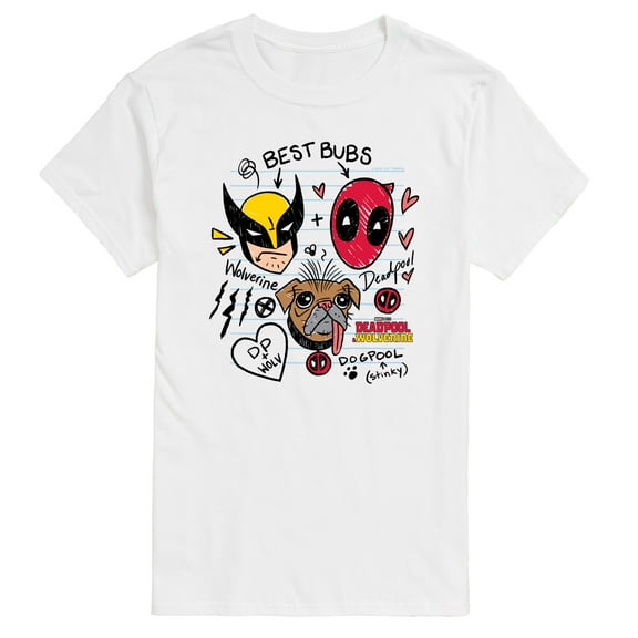 Marvel Deadpool & Wolverine - Best Bubs Doodles - Men's Short Sleeve Graphic T-Shirt
