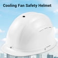 thumbnail image 3 of Casco Con Ventilador De Refrigeración, Casco De Seguridad Con Ventilador De Refrigeración, Ventiladores Duales De Bajo Ruido, Alta Resistencia Al Impacto Para La Construcción, 3 of 7