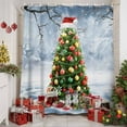 thumbnail image 2 of Christmas Tree Shower Curtains for Bathroom, Red Hat Winter Snowflake Gift Snowman Waterproof Fabric Shower Curtain for Bathroom Bathtub Decoration, Machine Washable, 72"x84", 2 of 9