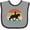 Heather and Black, variant on Inktastic Dressage Riding Equestrian Horse Boys or Girls Baby Bib