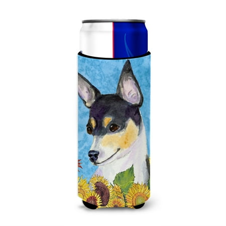 

Fox Terrier in Summer Flowers Ultra Beverage Insulators for slim cans SS4151MUK