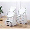thumbnail image 2 of Makeup Organizer Cosmetic storage Display boxes with mirror, 2 of 4