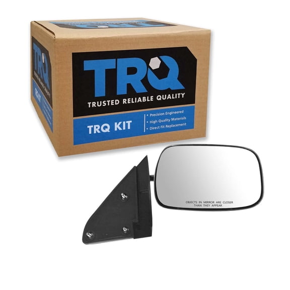 TRQ Mirror Manual Stainless Steel Passenger Right R for Chevy GMC Pickup MRA05123 Fits select: 1988-2000 CHEVROLET GMT-400, 1995-1999 CHEVROLET TAHOE