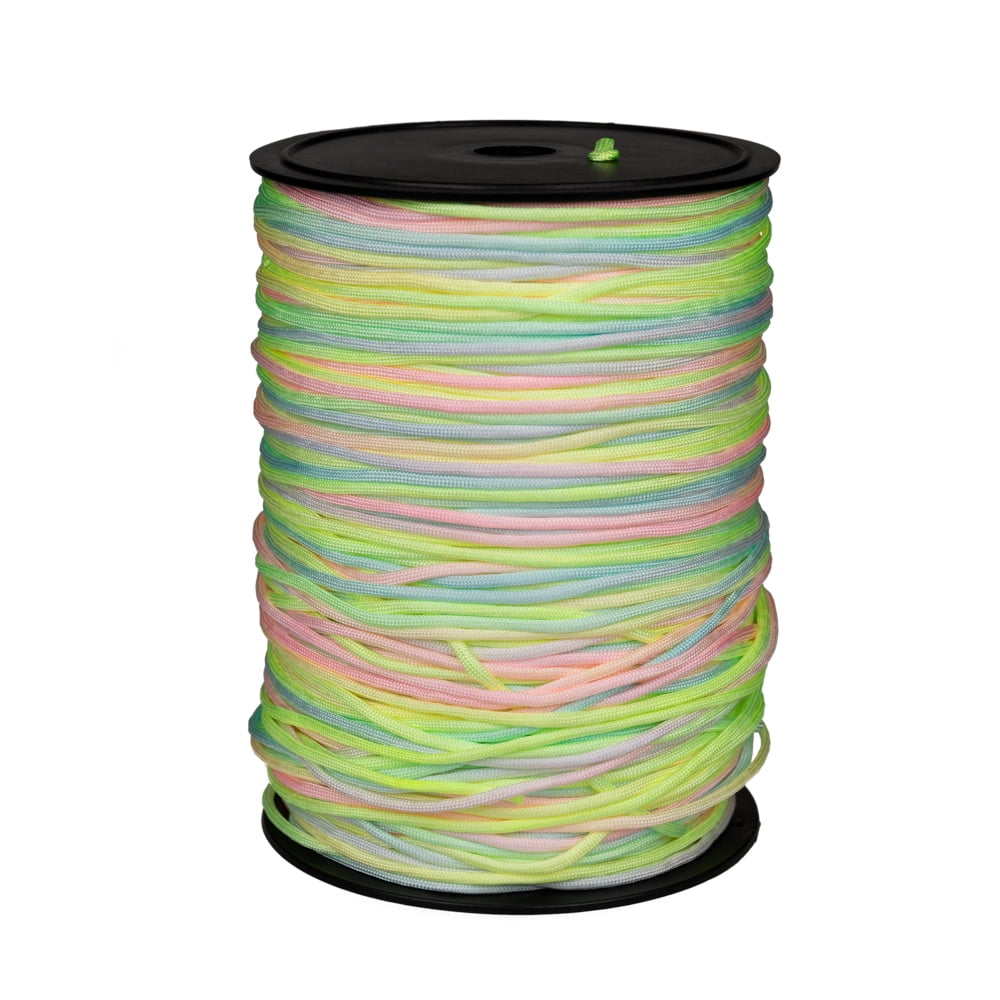 Rainbow Paracord 1000 Foot 550 lb Bracelet Camping Survival Kit Rope Cord 