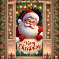 thumbnail image 6 of Decorative Design Merry Christmas Banner Santa Claus Holiday Backdrop for Christmas Party Indoor Celebration Festive Decoration Holiday Event, 6 of 9