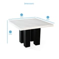 thumbnail image 7 of Steve Silver Camila White Marble Square Counter Height Table, 7 of 7