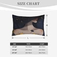 thumbnail image 2 of Salouo Elegant Lady With Hat Print Print Pillow Case Cover,Wrinkle-Free Bed Pillow Cover Pack of 1 Home Decor Fade-Resistant and Stain-Resistant ,Pillows Not Included -14"x20", 2 of 8