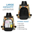 thumbnail image 5 of Travel Backpack for Women Large Capacity College Bags Multi-pocket Casual Daypacks 15 Inch Carrots with Leave and Dots, 5 of 7