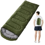 NIUBI Sleeping Bag Ultralight Camping Waterproof Sleeping Bags Thickened Winter Warm Sleeping Bag Adult Outdoor Camping Sleeping Bags-Green