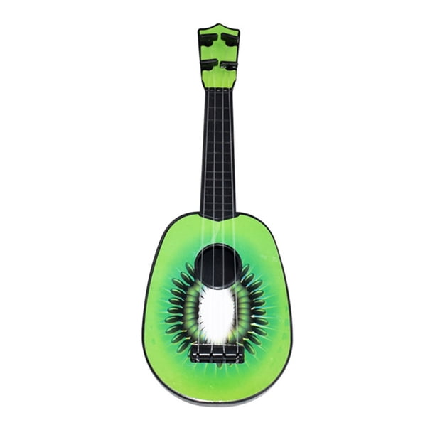 Ukelele Instrumento Musical Ukelele divertido de escala simple de guitarra hawaiana de 4 cuerdas para niños (Kiwi) Tmvgtek libre de BPA
