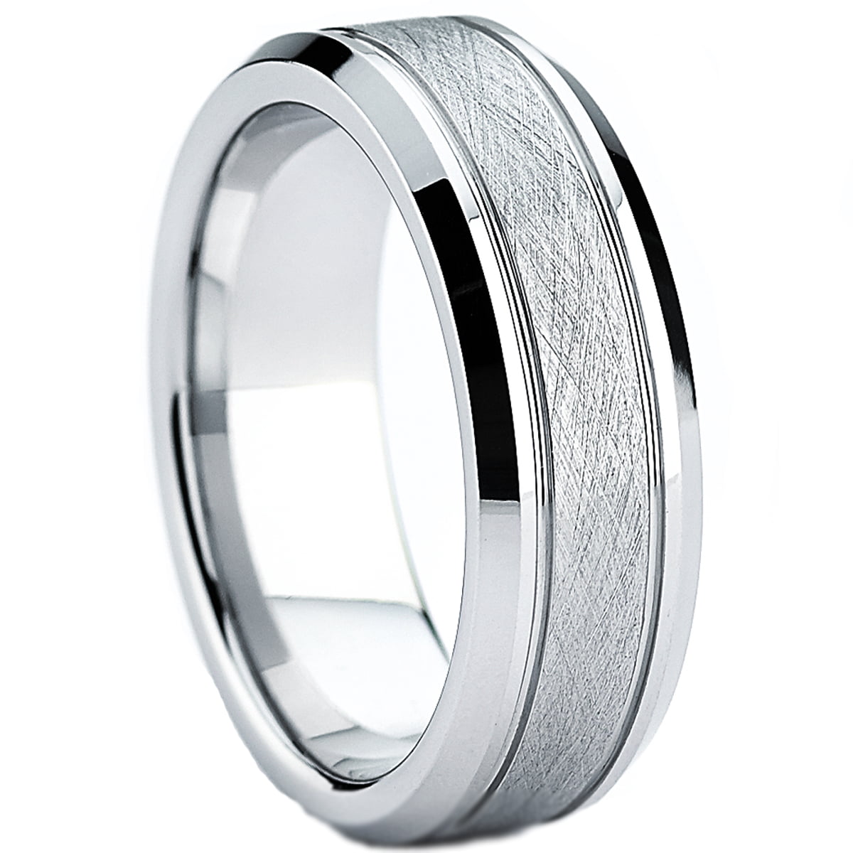 Polished Finish Sizes 7-12 Cobalt 7mm Comfort Fit Plain Dome Wedding Band Ring 