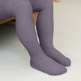 thumbnail image 6 of Ltctricy Girls' Ribbed Knit Tights Toddler Baby Soft Cotton Stretchy Slim Pantyhose Pants Newborn Infant Footed Leggings(Purple,7-8 Years), 6 of 6
