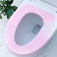 thumbnail image 1 of Winter Warm Thickened O-Shaped Toilet Seat Cover, High-Density EVA Waterproof Cushion, Easy-Installation Hygienic Bathroom Accessory for Home & Commercial Use (Flower Pattern, Pink) – Hot Seller on, 1 of 5