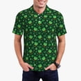 thumbnail image 1 of Fotbe Happy St. Patrick's Day Camiseta Polo de Golf para Hombre con Estampado – Camisa Deportiva Transpirable con Cuello Abotonado-4X-Large, 1 of 6