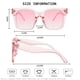 thumbnail image 4 of Gafas de Sol TAOTAOQI Vintage Cuadradas Oversize UV400 para Mujer, 4 of 7