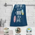 thumbnail image 4 of Coolnut Valentines Day Phrase Bath Hand Towels 2 PCS, Ultra Soft and Highly Absorbent, Love You to The Moon and Back Decorative Fingertip Face Towel for Home, Bathroom, Kitchen, 28.3"x14.4", 4 of 4