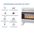 thumbnail image 5 of Procom Heating Natural Gas Vent Less Infrared Plaque Heater with Base Feet, 30,000BTU T-Stat Control, Model# MN300TPA-B, 5 of 7
