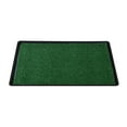 thumbnail image 6 of Dog Grass Pad with Tray, Dogs Potty Artificial Grass Potty, Rapid Drainage Indoor Dog Litter Box, False Grass Pads Replacement (2Pcs Artificial Grass, 1Pc Pee Pad, 1Pc Bottom Tray)-Black, 6 of 7