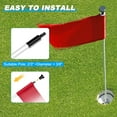 thumbnail image 4 of Unique Bargains 7 x 5 Inch Golf Flag 420D Nylon Mini Garden Pin Flags Target Flag Red 6 Pack, 4 of 7
