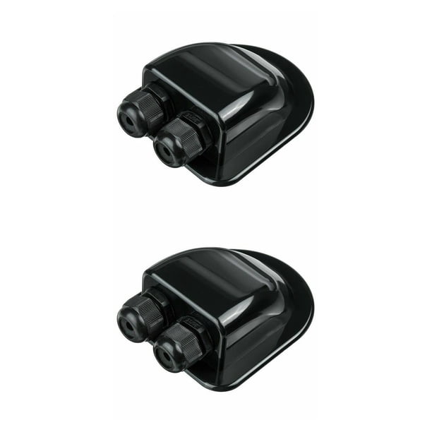 Kenally Panel solar para techo, entrada de cable doble, conector de caja de glándulas, cubierta de yate RV, caravanas, autocaravana, redondo, Type2 NO2