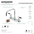 thumbnail image 7 of Kingston Brass FB2145CKL Kaiser Double-Handle 8" Centerset Kitchen Faucet, Oil Rubbed Bronze, 7 of 7