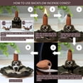 thumbnail image 5 of Palo Santo Backflow Incense Cones - Total 20 Incense Cones Waterfall - Dual Pack of 10 Incense Backflow Cones - Waterfall Incense Cones - Incense Waterfall Cones, 5 of 10